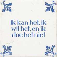 Ik kan het, ik wil het, en ik doe het niet - 6 keer bekeken