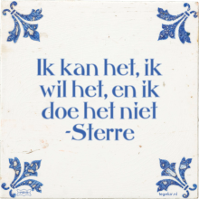 Ik kan het, ik wil het, en ik doe het niet -Sterre - 5 keer bekeken