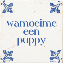 wamoeime een puppy - 1 keer bekeken
