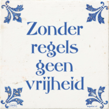 Zonder regels geen vrijheid - 1 keer bekeken