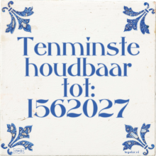 Tenminste houdbaar tot: 1562027 - 6 keer bekeken