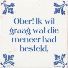 Ober! Ik wil graag wat die meneer had besteld. - 1 keer bekeken
