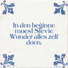 In den beginne moest Stevie Wonder alles zelf doen. - 1 keer bekeken
