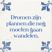 Dromen zijn plannen die nog moeten gaan wandelen. - 8 keer bekeken
