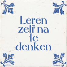 Leren zelf na te denken - 2 keer bekeken