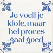 Je voelt je klote, maar het proces gaat goed - 9 keer bekeken