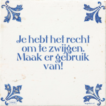Je hebt het recht om te zwijgen. Maak er gebruik van! - 11 keer bekeken