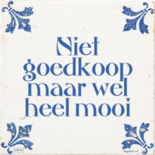 Niet goedkoop maar wel heel mooi - 4 keer bekeken