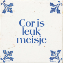 Cor is leuk meisje - 1 keer bekeken