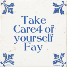 Take Care4 of yourself Fay - 6 keer bekeken