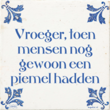 Vroeger, toen mensen nog gewoon een piemel hadden - 6 keer bekeken