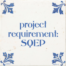 project requirement: SQEP - 2 keer bekeken