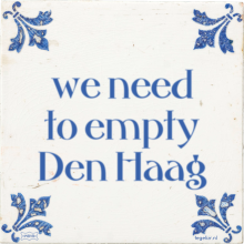 we need to empty Den Haag - 10 keer bekeken