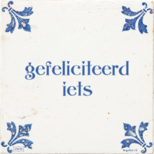 gefeliciteerd iets - 31 keer bekeken