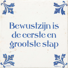 Bewustzijn is de eerste en grootste stap - 2 keer bekeken