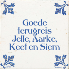 Goede terugreis Jelle, Aarke, Keet en Siem - 7 keer bekeken