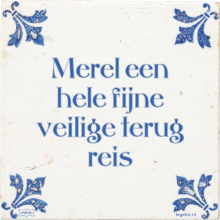 Merel een hele fijne veilige terug reis - 8 keer bekeken