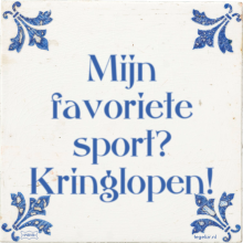 Mijn favoriete sport? Kringlopen! - 3 keer bekeken