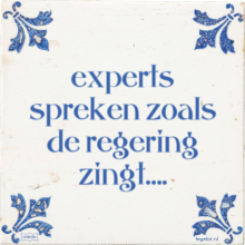 experts spreken zoals de regering zingt…. - 20 keer bekeken