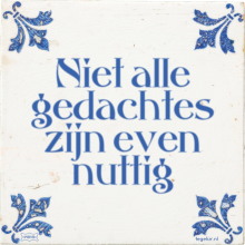 Niet alle gedachtes zijn even nuttig - 6 keer bekeken