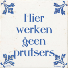 Hier werken geen prutsers - 24 keer bekeken