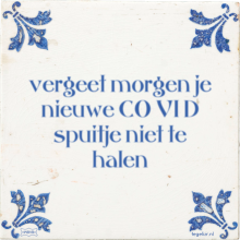 vergeet morgen je nieuwe CO VI D spuitje niet te halen - 2 keer bekeken
