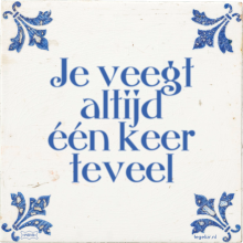 Je veegt altijd één keer teveel - 25 keer bekeken
