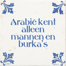 Arabië kent alleen mannen en burka's - 1 keer bekeken