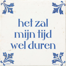 het zal mijn tijd wel duren - 10 keer bekeken