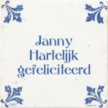 Janny Harteljjk gefeliciteerd - 11 keer bekeken
