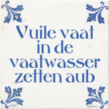 Vuile vaat in de vaatwasser zetten aub - 4 keer bekeken