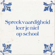 Spreekvaardigheid leer je niet op school - 11 keer bekeken