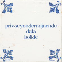 privacyondermijnende data bolide - 1 keer bekeken