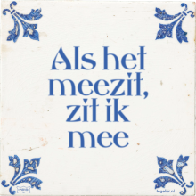 Als het meezit, zit ik mee - 12 keer bekeken