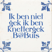 Ik ben niet gek ik ben knettergek B@Buis - 9 keer bekeken