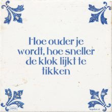 Hoe ouder je wordt, hoe sneller de klok lijkt te tikken - 8 keer bekeken
