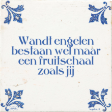Wandt engelen bestaan wel maar een fruitschaal zoals jij - 24 keer bekeken