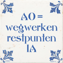 AO = wegwerken restpunten 1A - 12 keer bekeken