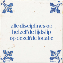 alle disciplines op hetzelfde tijdstip op dezelfde locatie - 8 keer bekeken