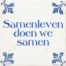Samenleven doen we samen - 1 keer bekeken