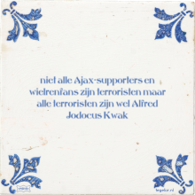 niet alle Sparta-supporters en wielrenfans zijn terroristen maar alle terroristen zijn wel A - 28 keer bekeken