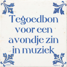 Tegoedbon voor een avondje zin in muziek - 54 keer bekeken