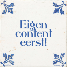 Eigen content eerst! - 44 keer bekeken